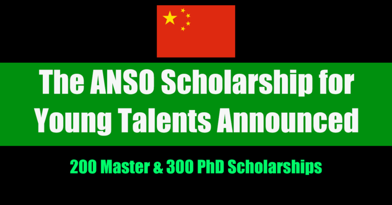 The ANSO Scholarship for Young Talents 2024