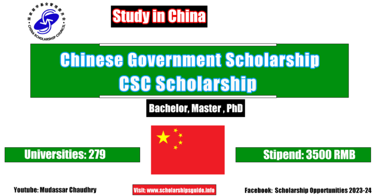 CSC Scholarships / China Scholarship Council / Chinese Government Scholarships 2024